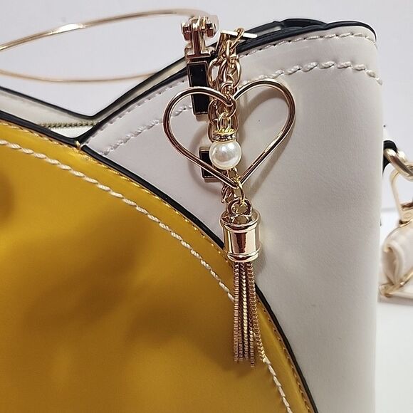 Leather Satchel Handbag Women Crossbody Purse Shoulder Messenger  Bag Yellow - Picture 8 of 11